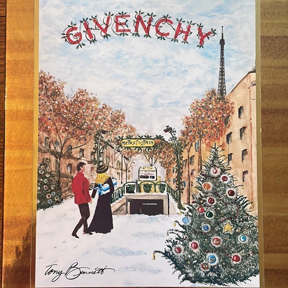 Vintage Givenchy Organza Tony Bennett “Holiday in Paris” 4pc Giftbox - Picture 2 of 14